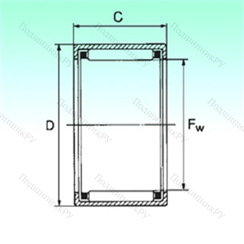 Подшипник игольчатый радиальный HK 1712 от производителя  NBS