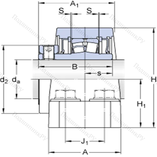 Стационарные роликоподшипниковые узлы (SKF ConCentra, для дюймовых валов) FSYE 3 11/16 от производителя  SKF