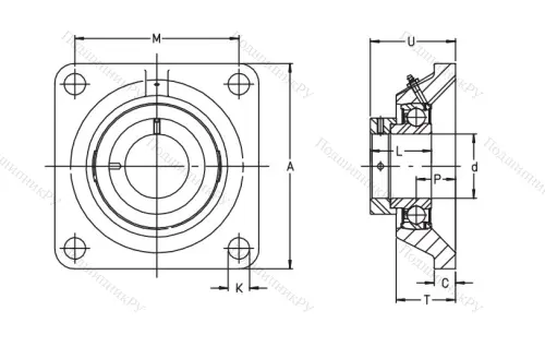 Подшипниковый узел  PCJ 30-XL-N в Казани
