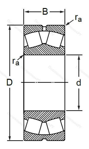 Сферический роликовый подшипник 3632 АМН C 4 (22332 MBW 33 C 4) в Казани