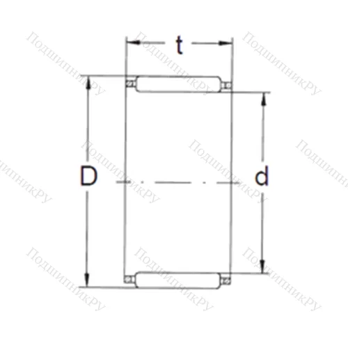 Подшипник игольчатый радиальный K 80X 88X 26 от производителя  FBJ