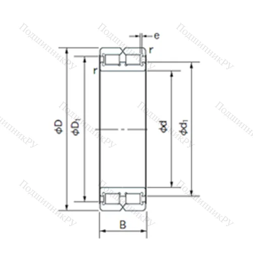 Подшипник роликовый радиальный RC 4930