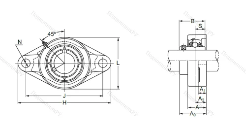 Подшипниковый узел UCFL 208 в Казани