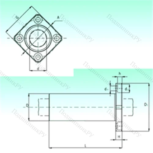 Подшипник шариковый линейный KBKL 20-PP от производителя  NBS