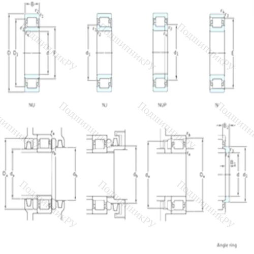 Подшипник роликовый радиальный NJ 411 от производителя  SKF