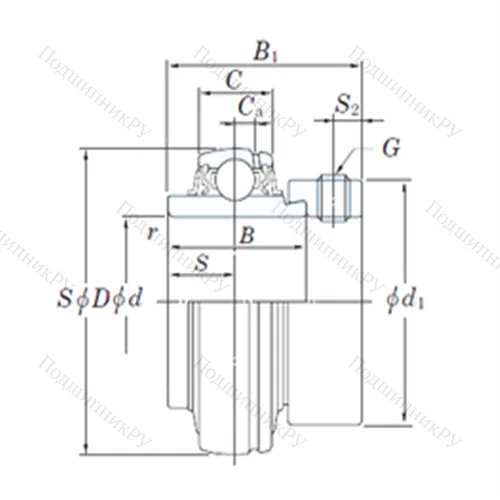 Подшипник шариковый радиальный