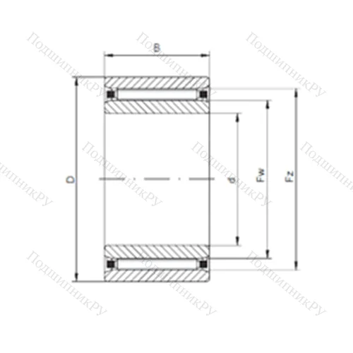 Подшипник роликовый радиальный NAO 30x47x18 от производителя  CX