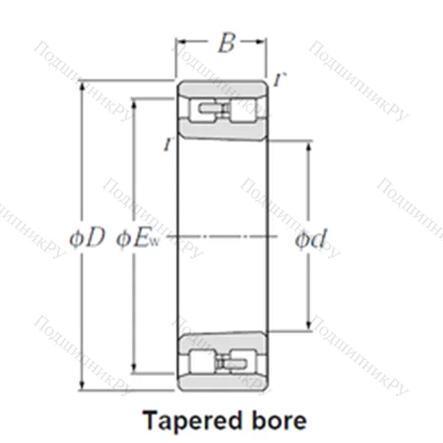 Подшипник роликовый радиальный NN 3009K