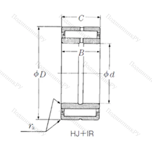 Подшипник игольчатый радиальный HJ-263520+IR-212620 от производителя  NSK