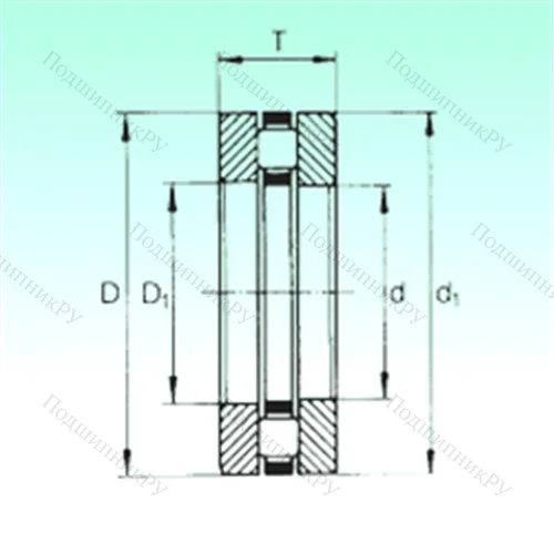Подшипник роликовый упорный 81136-M от производителя  NBS