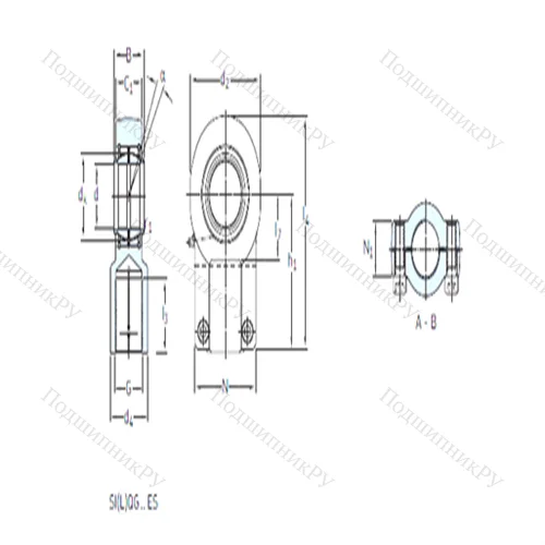 Подшипник скольжения сферический SIQG 125 ES