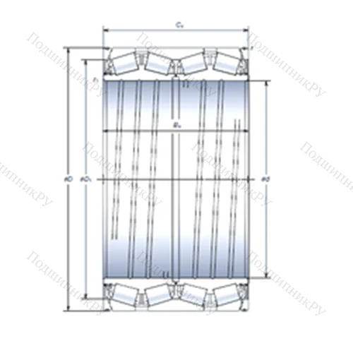 Подшипник роликовый радиально-упорный WTF 245KVS 3402Eg