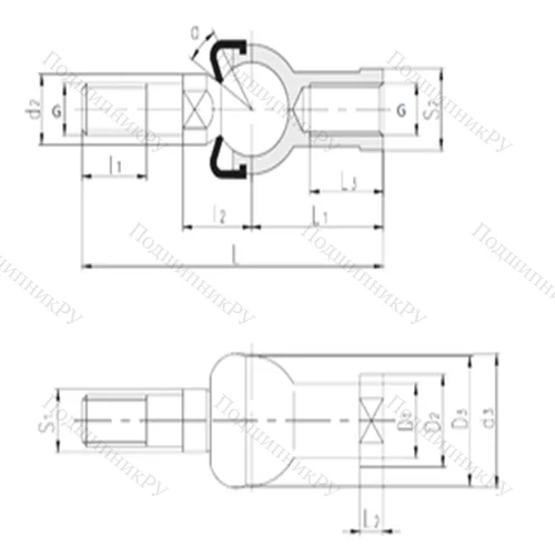 Подшипник скольжения сферический SQZ 12-RS от производителя  LS