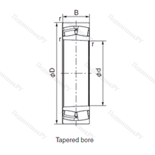 Подшипник роликовый радиальный 21308EK