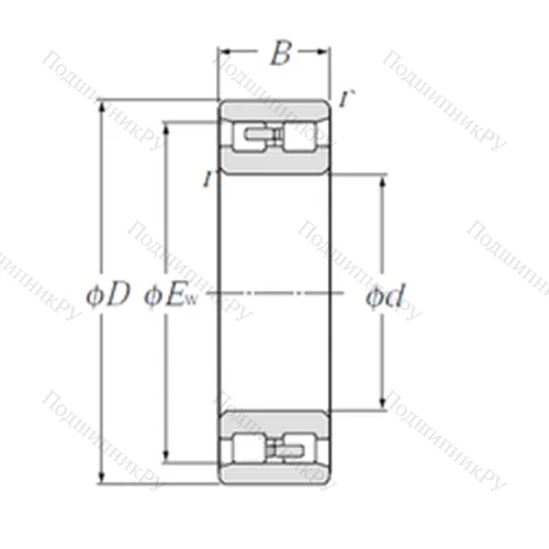 Подшипник роликовый радиальный NN 3015/W 33
