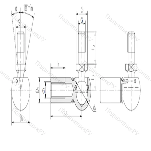 Подшипник скольжения сферический SQGL 10 от производителя  LS