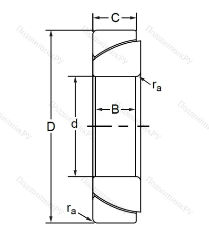 Шарнирный подшипник GAC 60 F в Казани