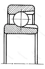 Подшипник  900709 размер 45x58x6/7 от производителя  ГПЗ-2