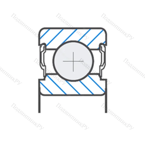 Подшипник шариковый радиальный 6006EE