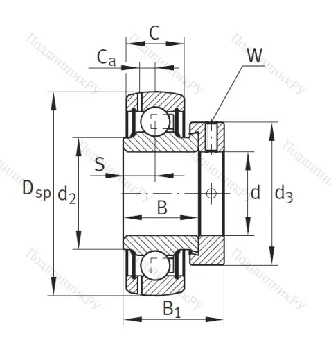 Корпусный подшипник GRAE 35 XL NPP B в Казани