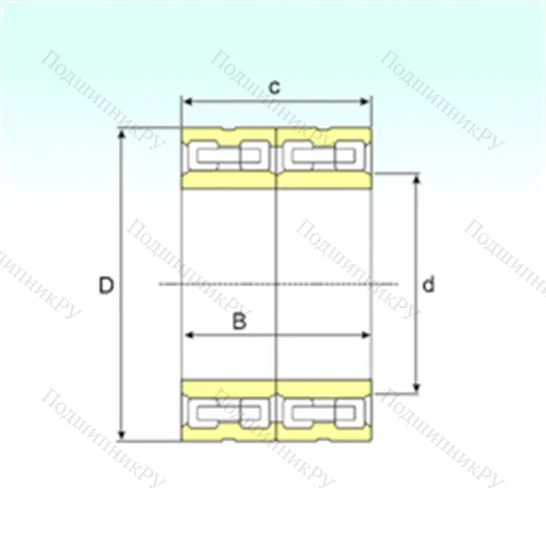 Подшипник роликовый радиальный FCD 100148500