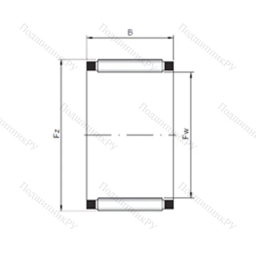 Подшипник игольчатый радиальный K 23x28x24 от производителя  ISO Подшипник игольчатый радиальный K 23x28x24 от производителя  ISO