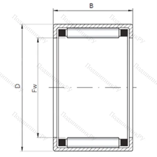 Подшипник роликовый радиальный HK 283824 от производителя  CX