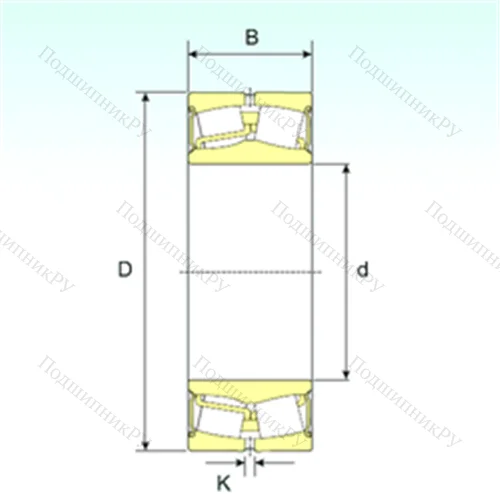 Подшипник роликовый радиальный самоцентрирующийся 24130-2RS от производителя  ISB