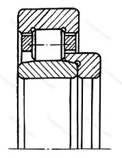 Подшипник  52620 размер 100x215x73
