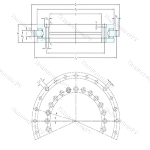 Подшипник роликовый упорно-радиальный NRT 80 A от производителя  SKF