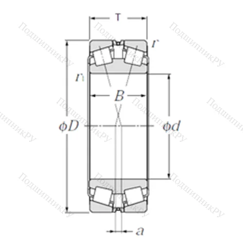 Подшипник роликовый радиально-упорный 323134E 1 от производителя  NTN Подшипник роликовый радиально-упорный 323134E 1 от производителя  NTN