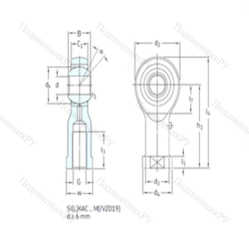 Подшипник скольжения сферический SILKAC 20M