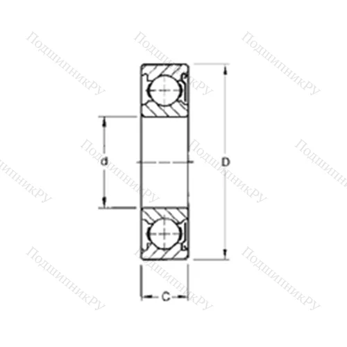 Подшипник шариковый радиальный 9120KD