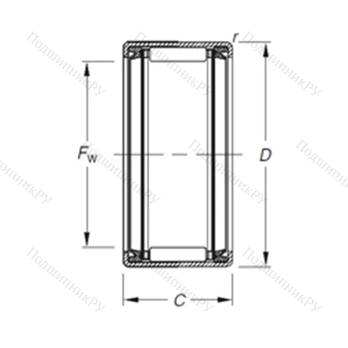 Подшипник игольчатый радиальный JTT-2018