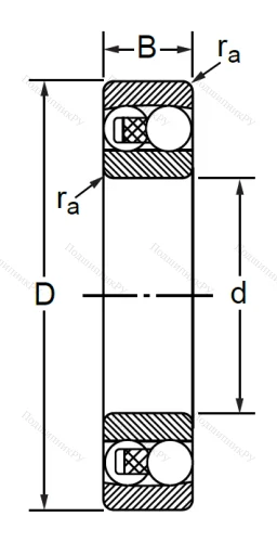 Двухрядный шариковый подшипник 1318 M в Казани