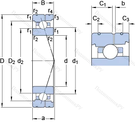 Подшипник 7017 CB/HCP 4AL в Казани