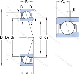 Подшипник 71903 ACE/HCP 4AH в Казани