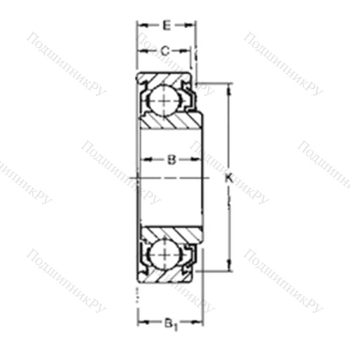 Подшипник шариковый радиальный 202KLD 4 от производителя  TIMKEN