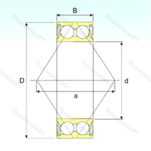 Подшипник шариковый радиально-упорный 5304 2RS от производителя  CYSD