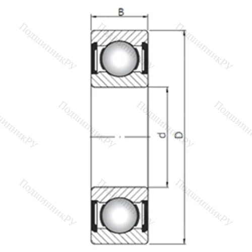 Подшипник шариковый радиальный 63802 ZZ от производителя  CX