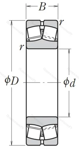 Сферический роликовый подшипник 22318 EAE 4 от производителя  NSK