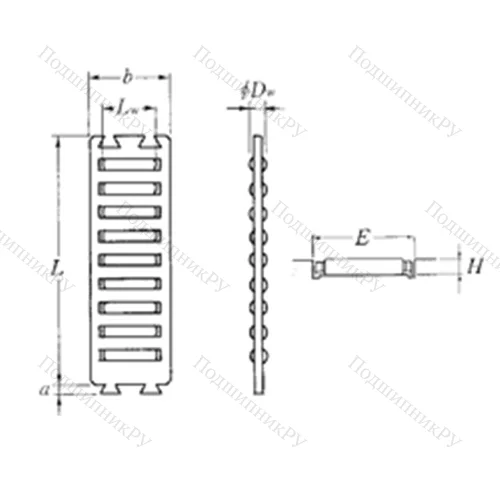 Подшипник роликовый линейный FF 2515 от производителя  NTN