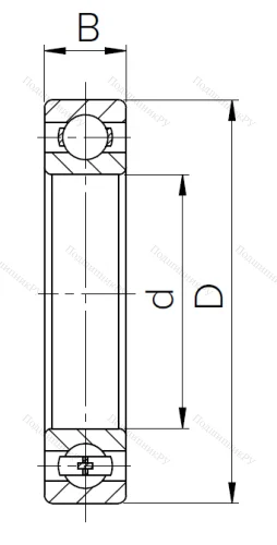 Шариковый однорядный подшипник 310 (6310) в Казани