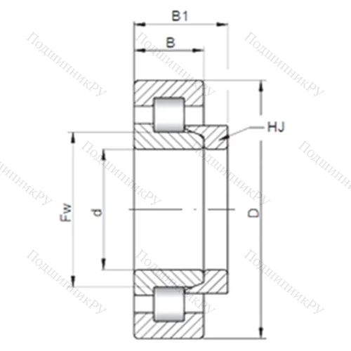 Подшипник роликовый радиальный NH 2322 E от производителя  CX Подшипник роликовый радиальный NH 2322 E от производителя  CX