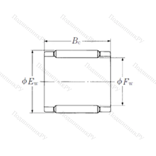 Подшипник игольчатый радиальный FBN-141818-E от производителя  NSK Подшипник игольчатый радиальный FBN-141818-E от производителя  NSK