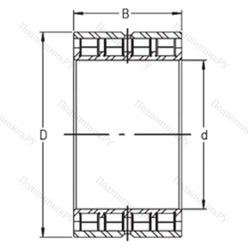Подшипник роликовый радиальный SL 15 926