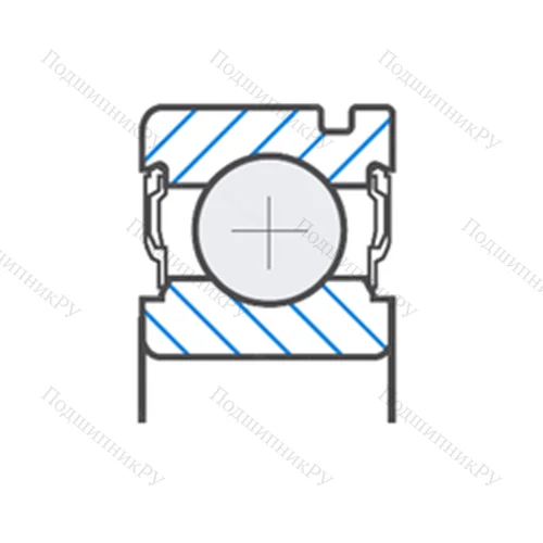 Подшипник шариковый радиальный 712151510