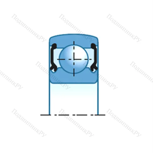 Подшипник шариковый радиальный 6208SEE