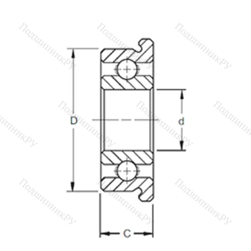 Подшипник шариковый радиальный SF 606 от производителя  ZEN Подшипник шариковый радиальный SF 606 от производителя  ZEN