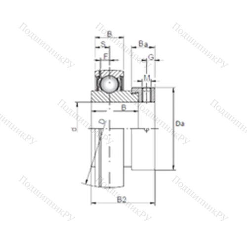 Подшипник шариковый радиальный SA 210 от производителя  CX